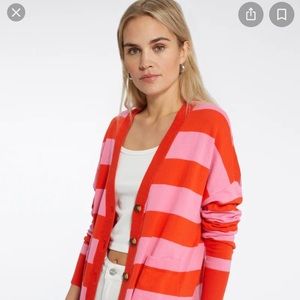 Sanctuary Cityscape Pink Red Cardigan Cardi